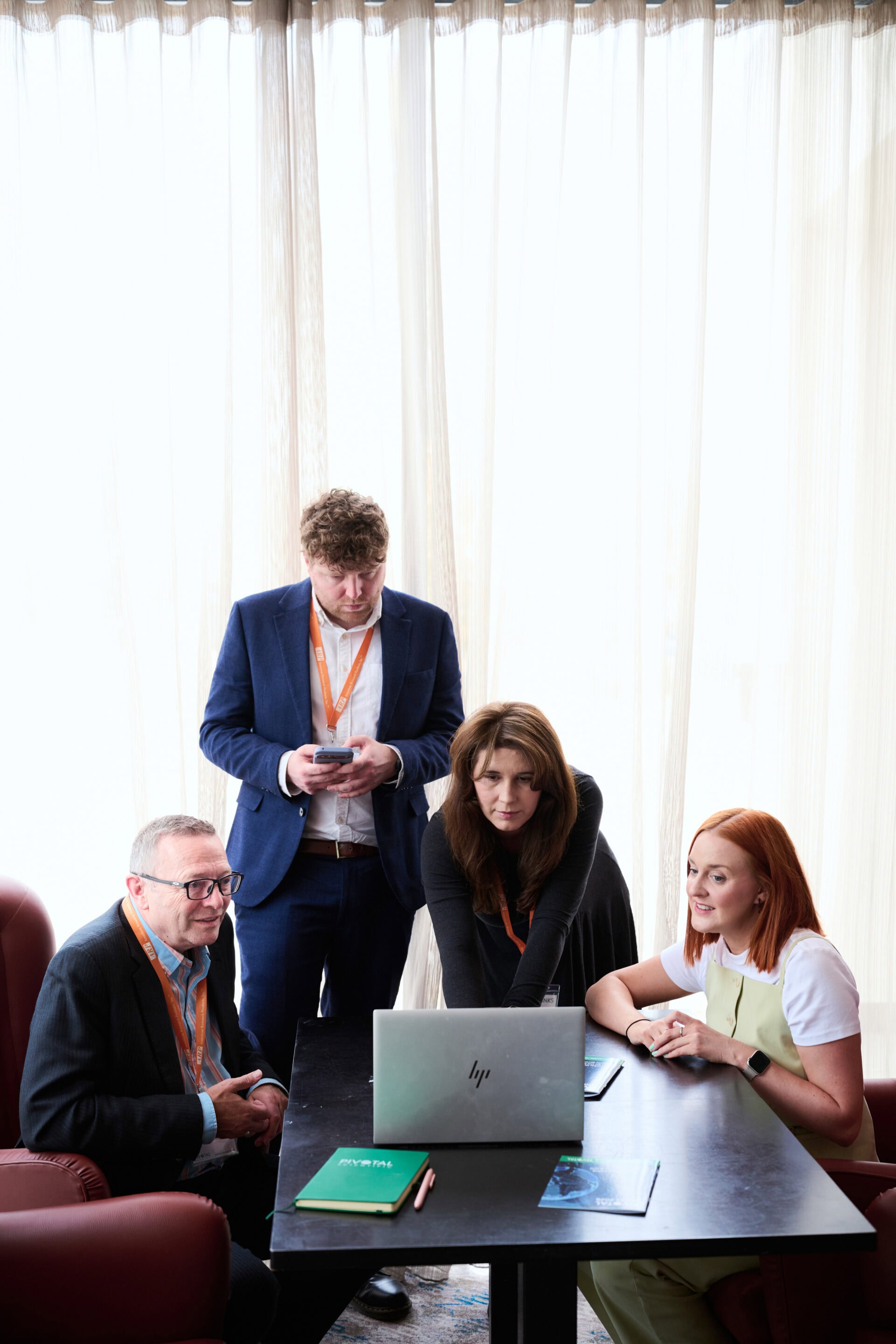 our consultants in a meeting at pivotal links